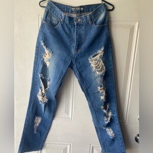 PUNNY JEANS LARGE AUTHENTIC JEANS CO WOMANS